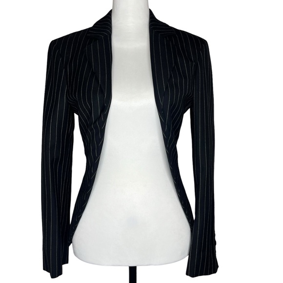 Moschino Jackets & Blazers - Moschino Vintage Couture Pin Stripe Black Jacket